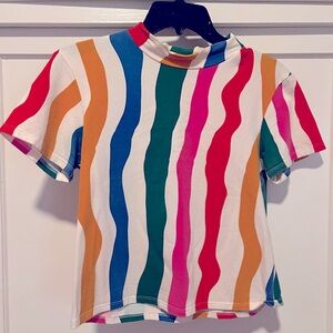 Nooworks Salvation Stripe mock neck - size medium